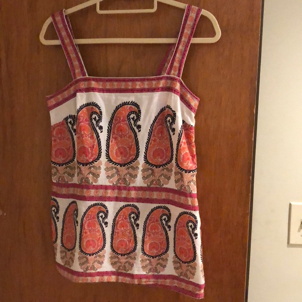 Adorable, brightly colored cotton sleeveless top